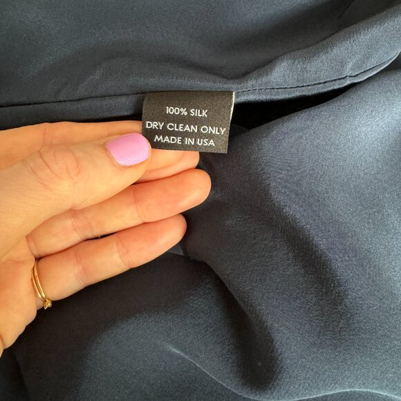 Megan Huntz Cobalt Silk Dress - Picture 7 of 7